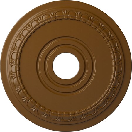 Ekena Millwork Munich Ceiling Medallion (Fits Canopies up to 5 5/8"), 17 1/2"OD x 3 5/8"ID x 1"P, Smokey Topaz CM17MUSTF